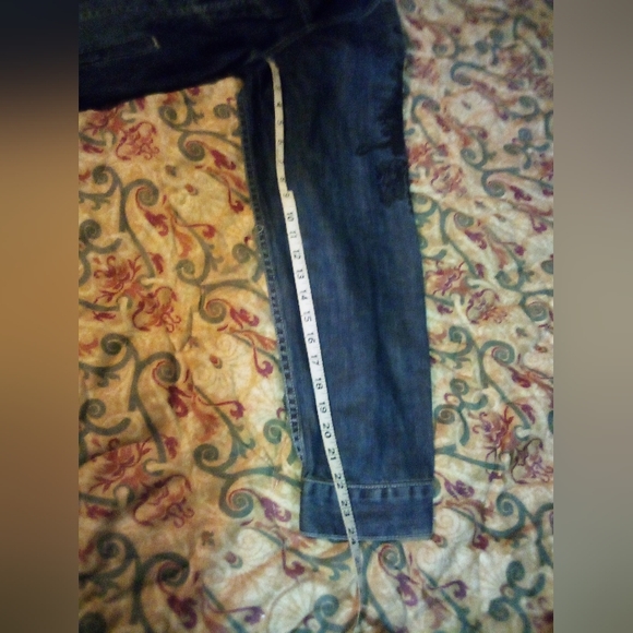 Artful Dodger (DEATH OF A CRAFTSMAN) Raw Blue Embroidered Denim Jacket Men's 2XL - Picture 15 of 16